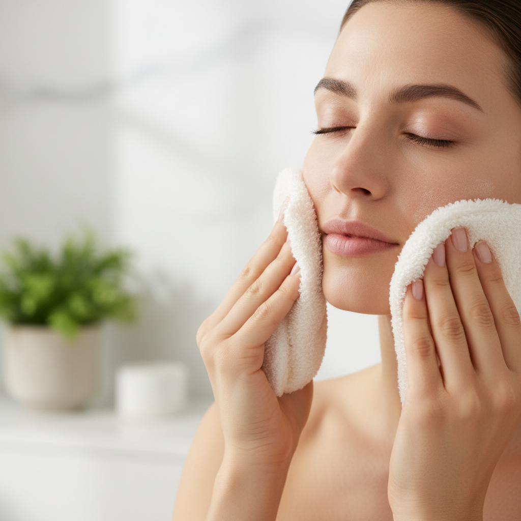 Aplikacja bambusowej ściereczki