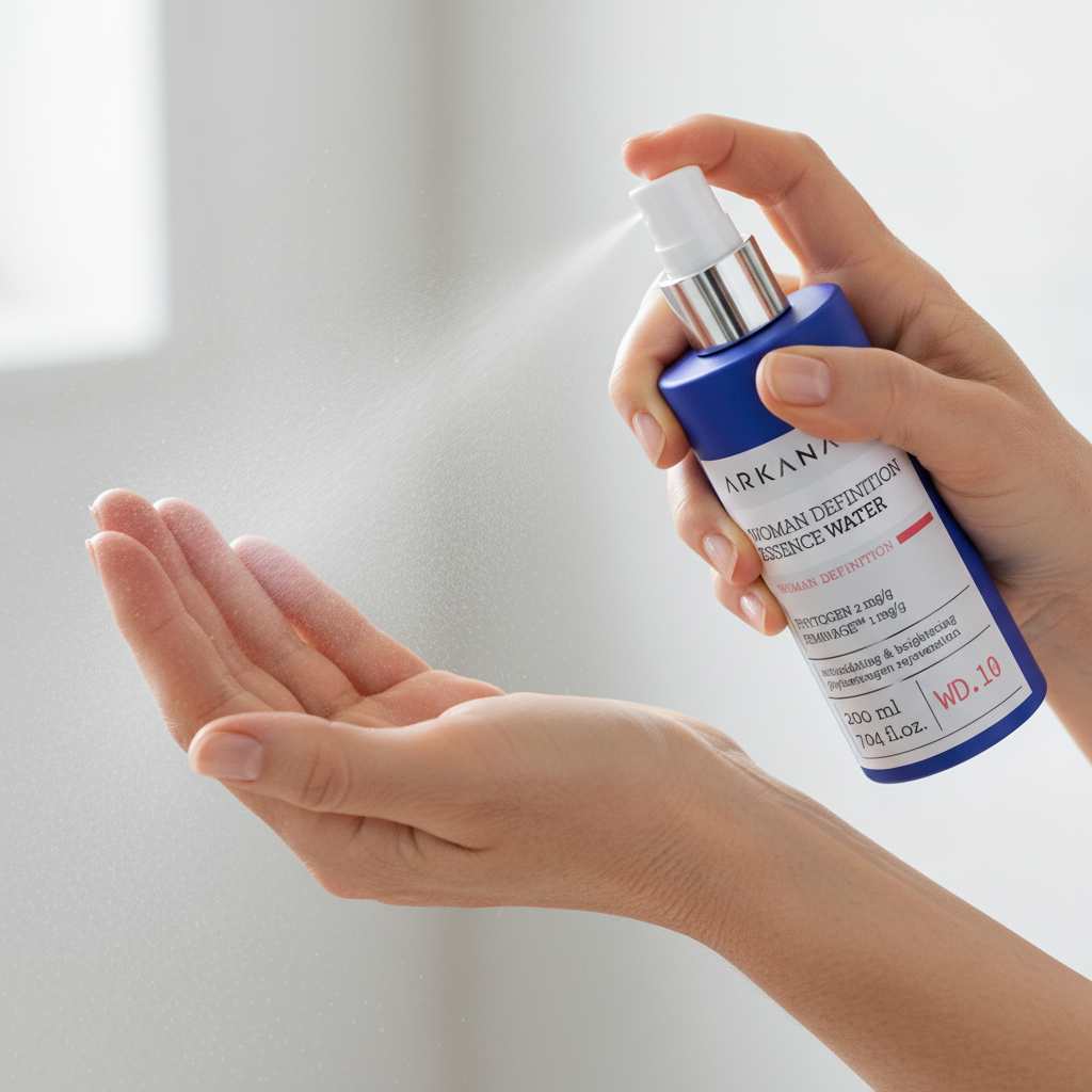Aplikacja esencjonalnej wody Arkana Woman Definition