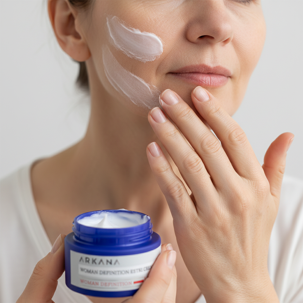 Aplikacja kremu Arkana Woman Definition Estri