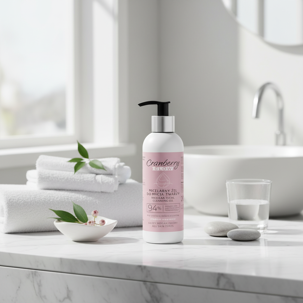 Micelarny żel Cranberry Glow lifestyle