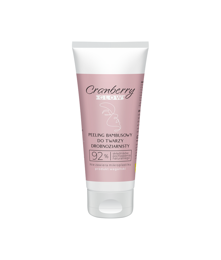 Peeling bambusowy do twarzy Cranberry Glow 50ml - Nova Kosmetyki