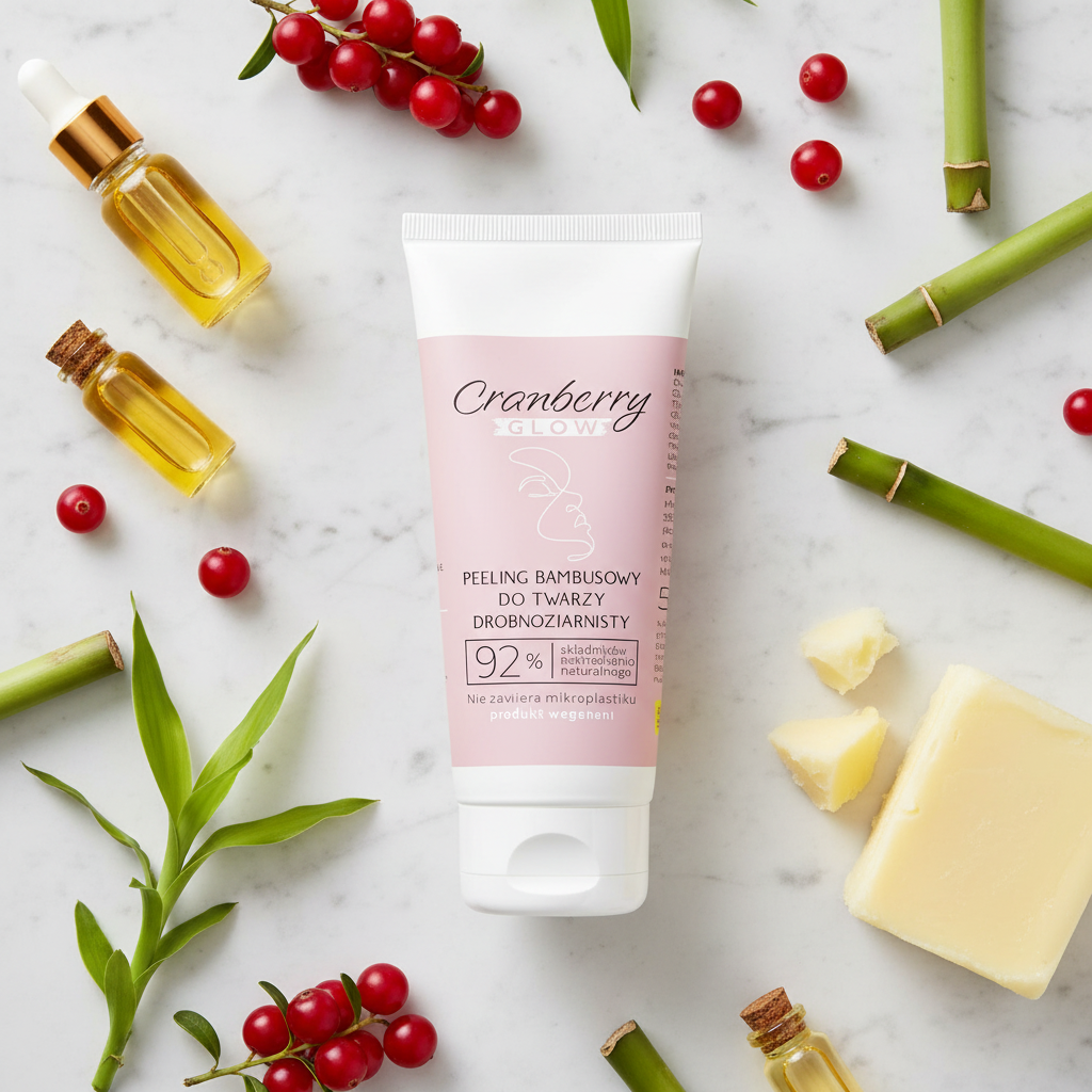 Peeling Cranberry Glow z naturalnymi składnikami