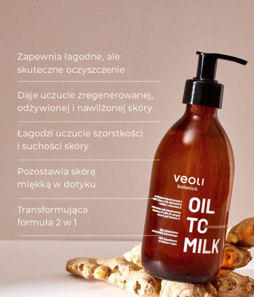 Olejek myjący do ciała Oil to Milk 290ml - Veoli