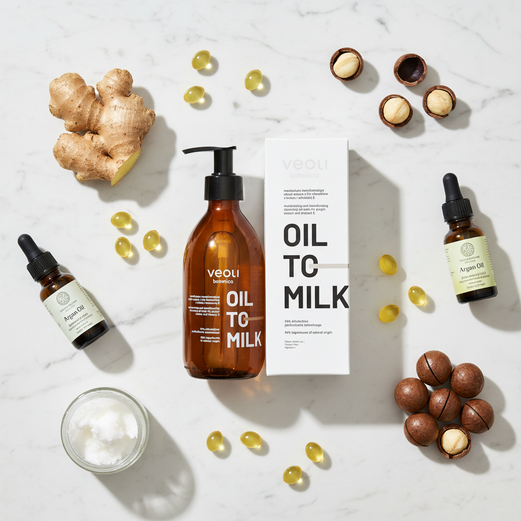 Veoli Oil to Milk ze składnikami aktywnymi